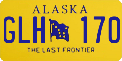 AK license plate GLH170