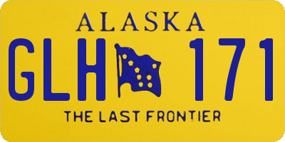 AK license plate GLH171