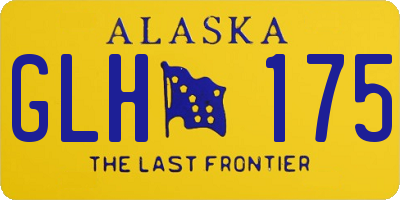 AK license plate GLH175