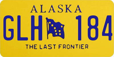 AK license plate GLH184