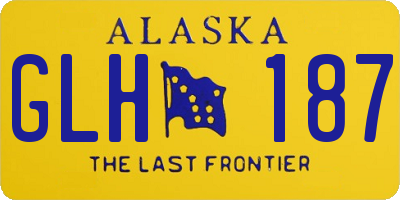 AK license plate GLH187