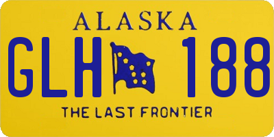 AK license plate GLH188