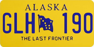 AK license plate GLH190