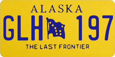 AK license plate GLH197