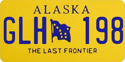 AK license plate GLH198