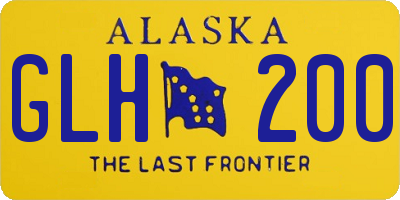AK license plate GLH200