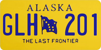 AK license plate GLH201