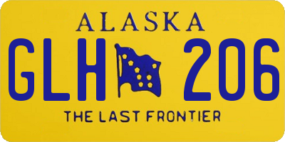 AK license plate GLH206