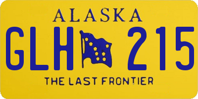 AK license plate GLH215