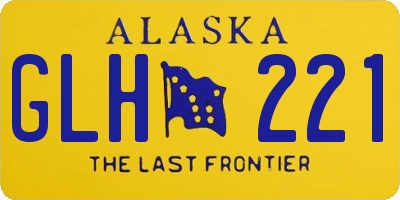 AK license plate GLH221