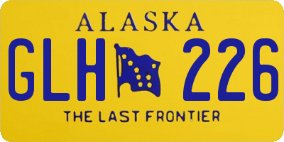 AK license plate GLH226