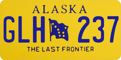 AK license plate GLH237