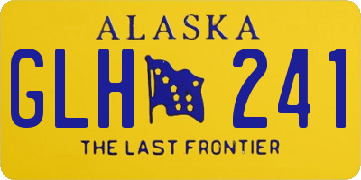 AK license plate GLH241