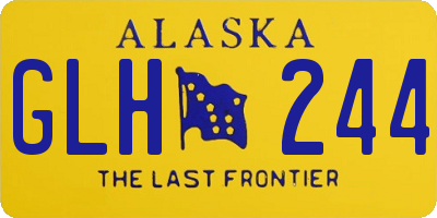 AK license plate GLH244
