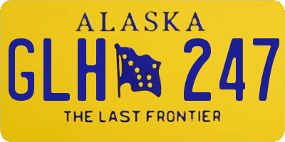 AK license plate GLH247