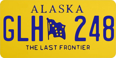 AK license plate GLH248