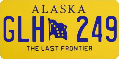 AK license plate GLH249