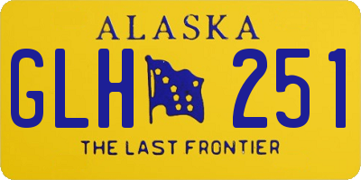 AK license plate GLH251