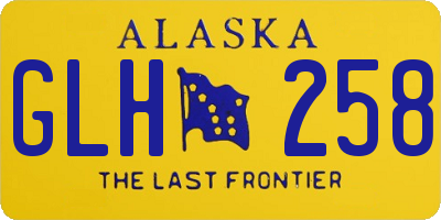 AK license plate GLH258