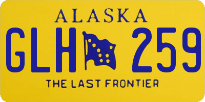 AK license plate GLH259