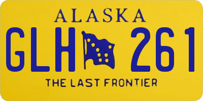 AK license plate GLH261