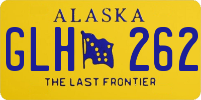 AK license plate GLH262