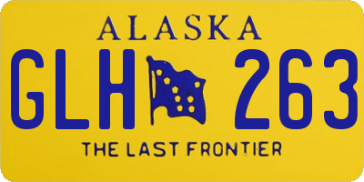 AK license plate GLH263