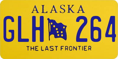 AK license plate GLH264
