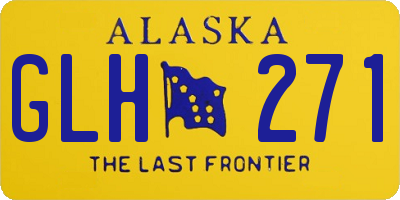 AK license plate GLH271