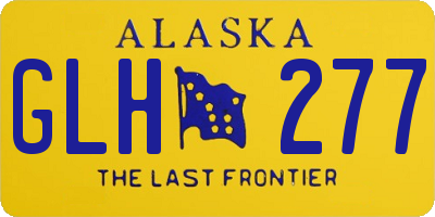 AK license plate GLH277