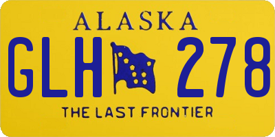 AK license plate GLH278