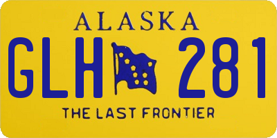 AK license plate GLH281