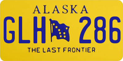 AK license plate GLH286