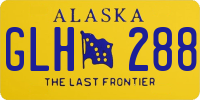 AK license plate GLH288