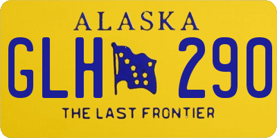 AK license plate GLH290