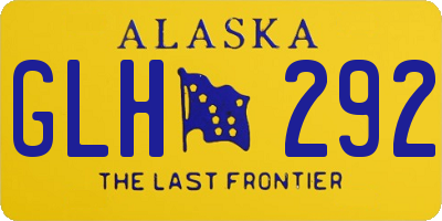 AK license plate GLH292