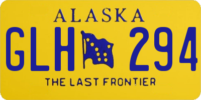 AK license plate GLH294