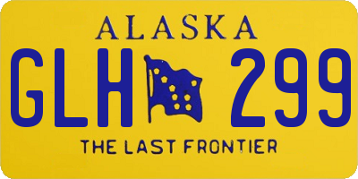AK license plate GLH299