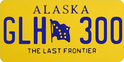 AK license plate GLH300