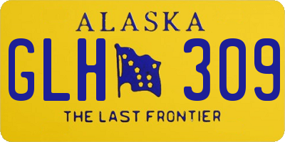 AK license plate GLH309