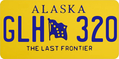 AK license plate GLH320