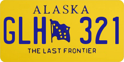 AK license plate GLH321