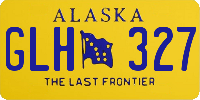 AK license plate GLH327