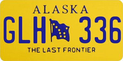 AK license plate GLH336