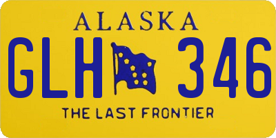 AK license plate GLH346