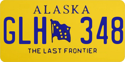 AK license plate GLH348