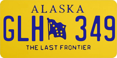 AK license plate GLH349