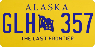 AK license plate GLH357