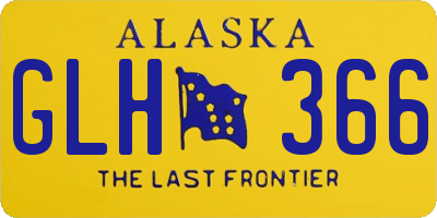 AK license plate GLH366