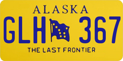 AK license plate GLH367